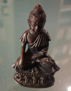 BUDDAH BUDDHA BUDDHA KIND BRONZE ANFANG 900 H 5 GR. 24 GEKAUFT IN INDIEN - Bild 1 von 9