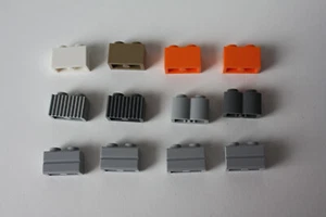 LEGO® 12 Stück 1x2 Bausteine 3004, Riffelstein 2877, Mauerstein,Palisaden Stein - Bild 1 von 3