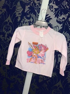 Disney Princess Sweatshirt Youth Girls 6 Pink Embroidered Crewneck - Picture 1 of 2