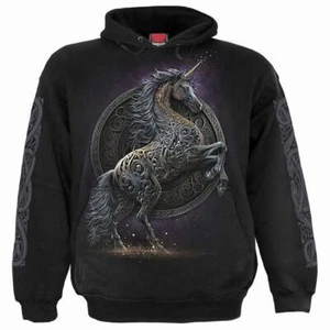 Spiral Celtic Unicorn Mystical Hoodie • Ships in 2-4 Weeks • Gothic - Picture 1 of 3