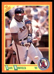 1990 Score Rookie & Traded Dave Winfield California Angels #1T