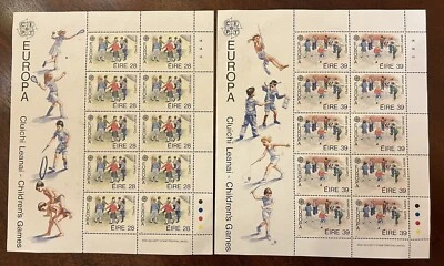 Irlanda: 1989. Conjunto completo de 2. folhas de 10 SC#744-745 MNH.  Lote # 09-05152 - Imagem 1 de 3