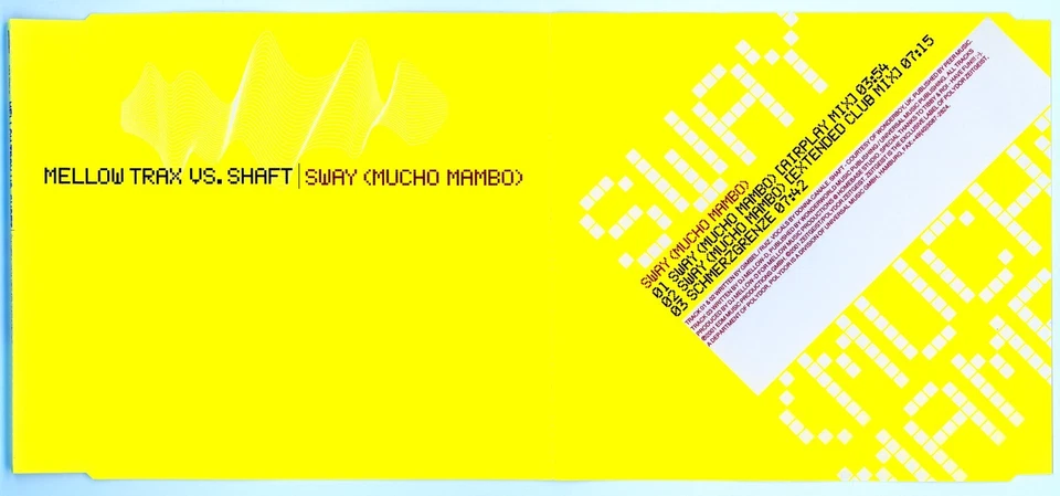 Musik  Maxi CD Mellow Trax VS.Shaft  Sway(Mucho Mambo) - Bild 1 von 1