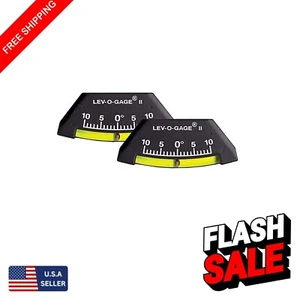 High-Visibility Curve Indicators - Lev-o-gage II Inclinometer - 2-Pack for RVs - Bild 1 von 10