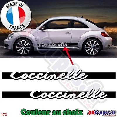 ABCOUPES STICKERS 2 Bandes Bas de caisse Coccinelle pour New Beetle - Autocollants Stickers - 173