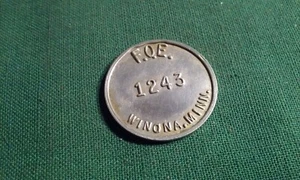 Winona, MN Trade Token: F.O.E. 1243 GF 25¢ Im Handel Bruderorden Adler - Bild 1 von 3