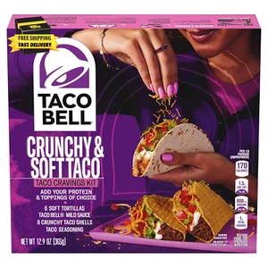 Crunchy & Soft Taco Cravings Kit with 6 Soft Tortillas, 6 Crunchy Taco Shells, - Picture 1 of 10