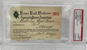 1915 Babe Ruth PSA Ticket Pass First HR/18 Wins Pitcher Red Sox Win World Series - Picture 1 of 6