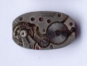 VINTAGE woman's lady's watch mvt TISSOT cal. 12.6 from 1932 Art Deco Tank parts 