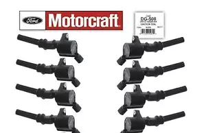 8PCS Genuine Motorcraft Ignition Coils OEM DG508 For Ford F150 4.6L 5.4L 6.8L - Picture 1 of 8