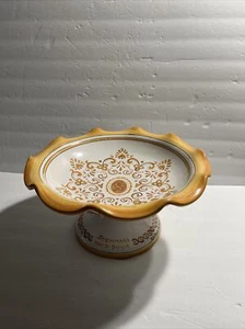 Vintage Handpainted Italian Fruit Bowl Compote "Stemmari Vinni Di Sicilia" - Picture 1 of 11