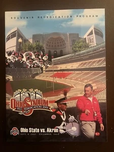 AKRON ZIPS AT OHIO STATE BUCKEYES GAME PROGRAM - SEPTEMBER 8, 2001 - Picture 1 of 1
