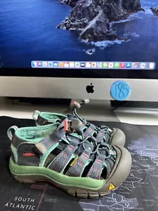 Keen Sandals Toddler 10 Newport Fisherman Water Hiking Blue Green Pink - Picture 1 of 7