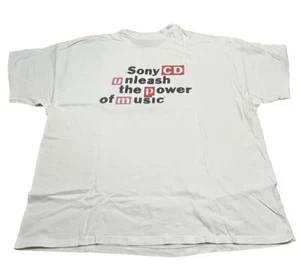 Vintage Sony Compact Disc CD 1992 Single Stitch T-Shirt 90er Gr. XL - Bild 1 von 7