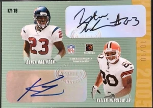 Kellen WINSLOW JR. Ben WATSON TROUPE ROBINSON 2005 Playoff Hawaii QUAD AUTO #/10 - Picture 1 of 2