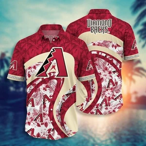 Arizona Diamondbacks Saguaro Sunset Hawaiian Shirt - Picture 1 of 2