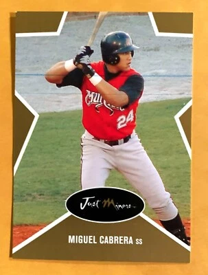 MIGUEL CABRERA - 双蓝色墨水线错误 - 2003 *金色* RC #'d xxx/1000 — 第 1/2 张图片