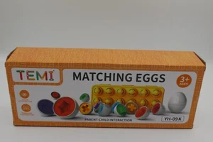 Sensory Matching Eggs Toy for 1-3 Years - Safe Puzzle for Color & Shape Learning - Picture 1 of 6