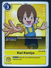 Kari Kamiya BT2-087 R - Digimon Cards #LV