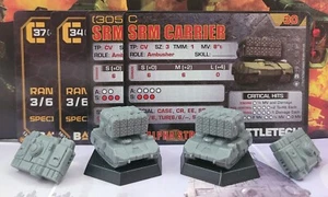 Battletech 2 SRM Carrier Tanks Battlefield Support Fire and Battle Lances - Picture 1 of 2