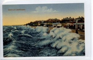 (Gc7129) Tormenta en Cleethorpes, Lincolnshire c1910 - Imagen 1 de 4