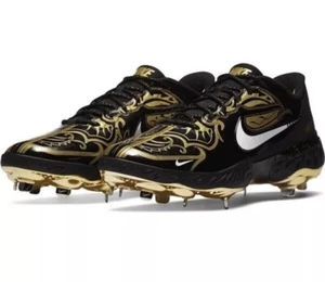 Nike Alpha Huarache Elite 3 niedrige Baseballstollen schwarz gold Herren 14 CV3553-001 - Bild 1 von 7