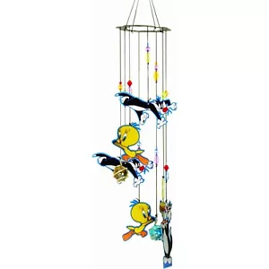 Looney Tunes Sylvester und Tweety Windspiel Outdoor Garten Windspiel - Bild 1 von 2
