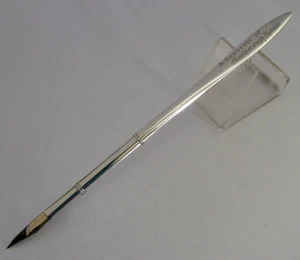 ENGLISH STERLING SILVER MARLBOROUGH HOUSE DIP PEN OPENER 1928 ANTIQUE - Picture 1 of 7