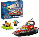 Città LEGO Set 60373 Fuoco Salvataggio Barca Raro da Collezione