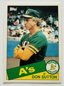 1985 Topps Traded - #116T Don Sutton HOF Oakland A's Pitcher - Picture 1 of 2