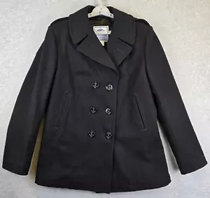 DSCP Quarterdeck Peacoat Woman's 16L Wool US Military Navy Issued Heavy Overcoat - Picture 1 of 11