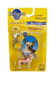 Pedigree Chihuahua Figure Key Chain The Worlds Most Beautiful Dogs 1999 Lucky - Picture 1 of 7