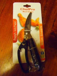 NEU ChefPro 9-1/2" Scharfe Edelstahl Schere Fleisch, Geflügel, SCHWARZ (2-M-16) - Bild 1 von 2