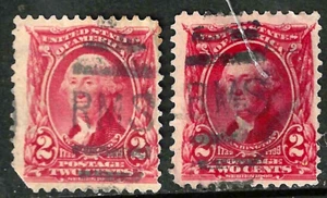 Correo ferroviario Sc #301 "RMS" Cancelar 2 centavos Washington 1901-03 EE. UU. 79F75 - Imagen 1 de 3