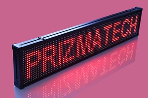 LED Display Laufschrift Werbung Reklame WI-FI Funktion Lauftext Display rot/weiß - Bild 1 von 8