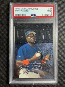 1999 Metal Universe #47 Tony Gwynn San Diego Padres PSA 9 Mint Pop 1 - Picture 1 of 2