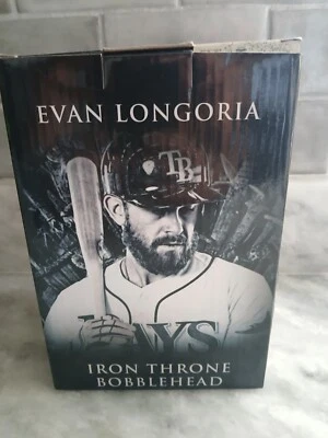 Evan Longoria Game of Thrones Bobblehead Tampa Bay Rays Iron Throne Brand New - Image 1 of 3