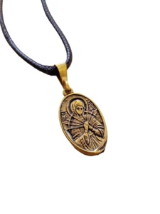 Our Lady of Sorrows Virgin Mary of the 7 Swords Greek Orthodox Pendant - Picture 1 of 2