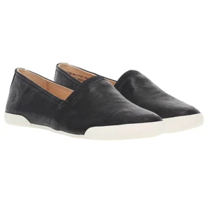 Zapato plano sin cordones Frye Melanie para mujer de cuero negro acolchado TALLA 9,5 - Imagen 1 de 6