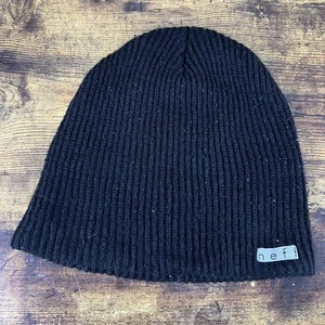 Neff schwarze Strickmütze Beanie - Bild 1 von 2