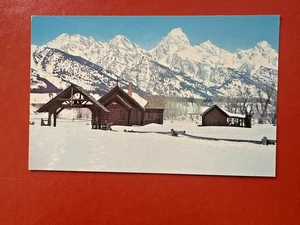 KAPELLE DER VERKLÄRUNG ~ JACKSON HOLE WYOMING WINTERSZENE - Bild 1 von 2