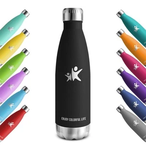KollyKolla Borraccia Termica 500ml/750ml/1L Bottiglia Acqua in Acciaio Inox - Foto 1 di 8