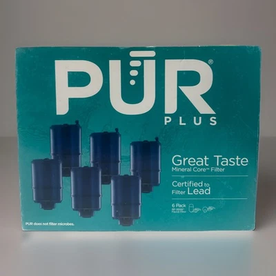 Genuine PUR Plus RF-9999 Faucet Water Filter Replacements 6-Pack -New Old Stock - Image 1 of 4