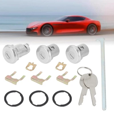 Trunk Door Lock Cylinder Set with 2 Keys For Camaro Chevelle Nova GTO Cutlass - Image 1 of 4