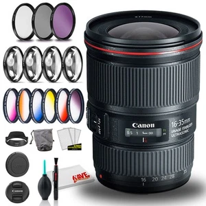 Canon EF 16-35mm f/4L IS USM Lens (International Model) with Filter Kits - Picture 1 of 8