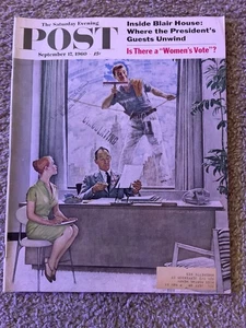 Sept 17 1960 The Saturday Evening Post Norman Rockwell - Foto 1 di 4