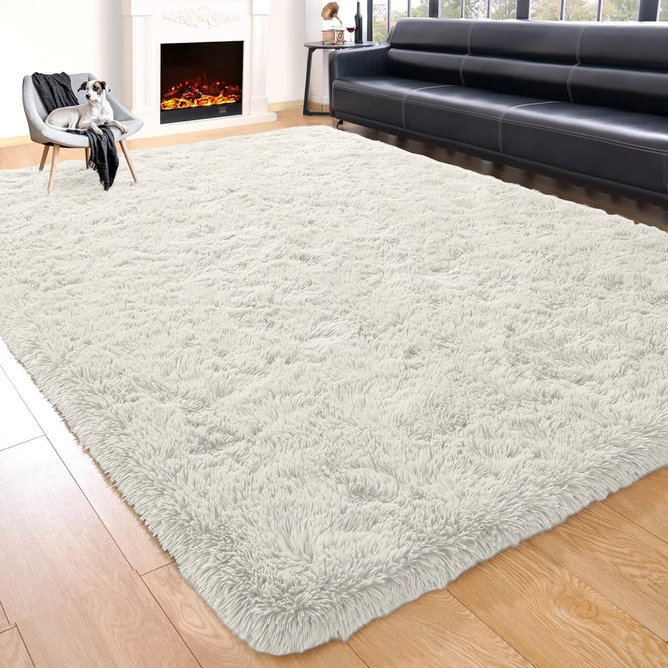 Super Soft Fluffy Shaggy Rugs Extra Large Area Rug Non Slip Runner Floor Mat USA - Image 1 of 1