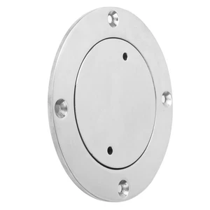 Ι 3in Deck Cover Plate With Key Stainless Steel Mirror Polished Marine Boat - Picture 1 of 12