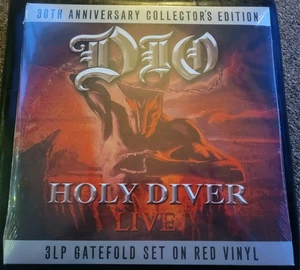 DIO-HOLY DIVER-NEW SEALED LIMITED EDITION 3 RED VINYL LP SET-UK IMPORT RARE - Picture 1 of 11