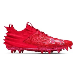 Under Armour Blur Smoke Suede 2.0 MC 3027978-600 Men Red Football Cleats ACAD620 - Picture 1 of 21